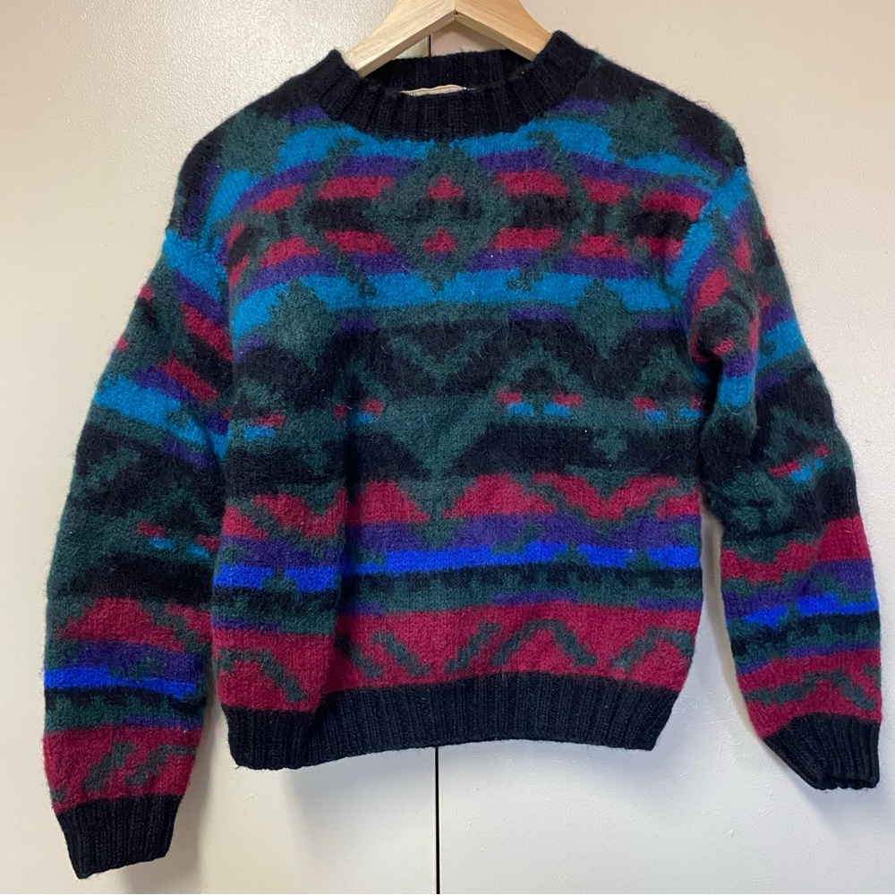 L.L. Bean Multicolor Patterned Sweater